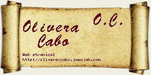 Olivera Cabo vizit kartica